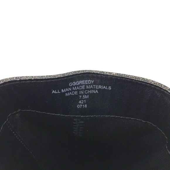 G by Guess Greedy Moto Boot Bootie Sz 9M Gold - Picture 8 of 8